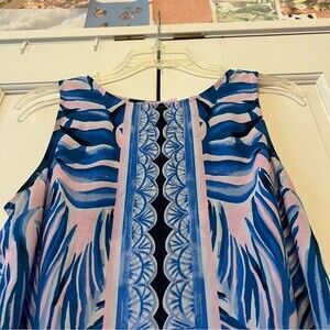 Lilly Pulitzer Iona Silky Top in Pink Tropics Heat Wave Size Small